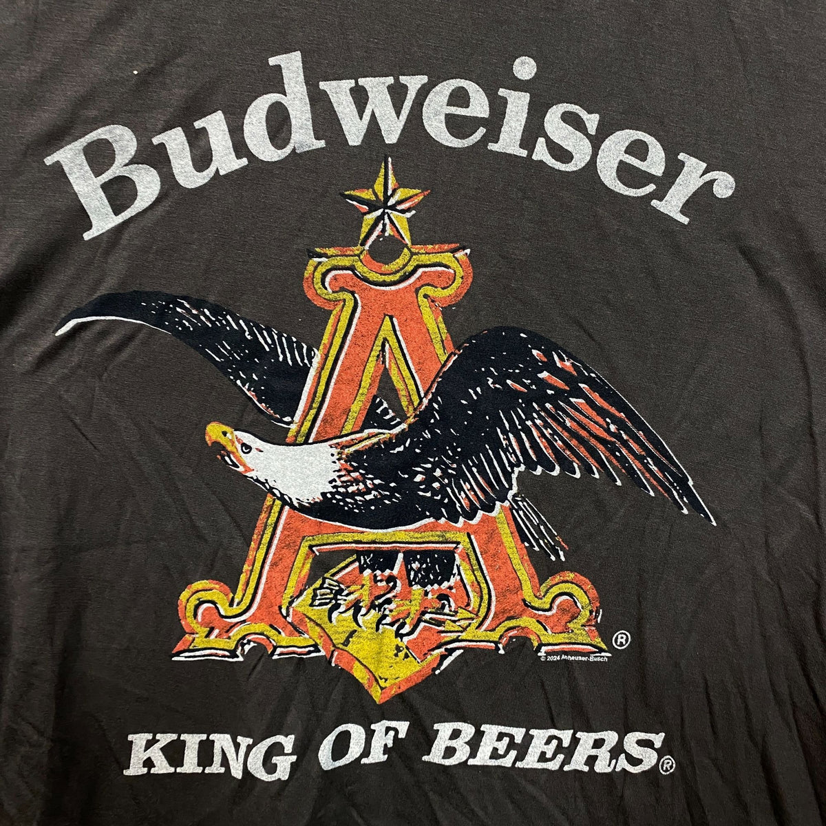 Budweiser King Of Beer American Bald Eagle Logo T-Shirt Small