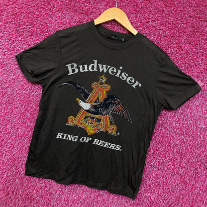 Budweiser King Of Beer American Bald Eagle Logo T-Shirt Small
