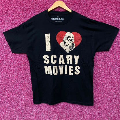 Scream "I Heart Scary Movies" Casey Becker Scream Heart Graphic T-Shirt Large