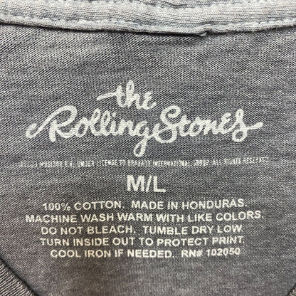 The Rolling Stones Hot Lips No Filter Evolution Gray T-Shirt (M/L) large