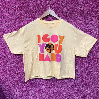 Sonny and Cher I Got You Babe Crop top Size Medium