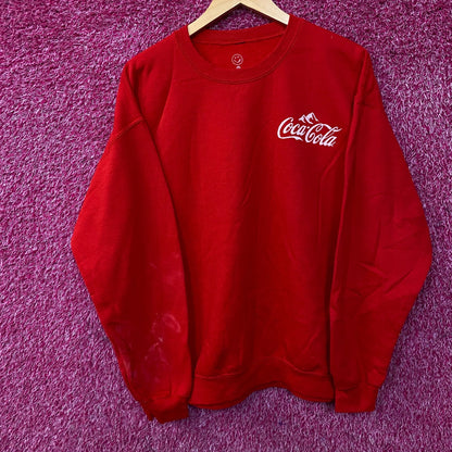 Junk Food Real Thing Coca-Cola Logo Crewneck Sweatshirt M