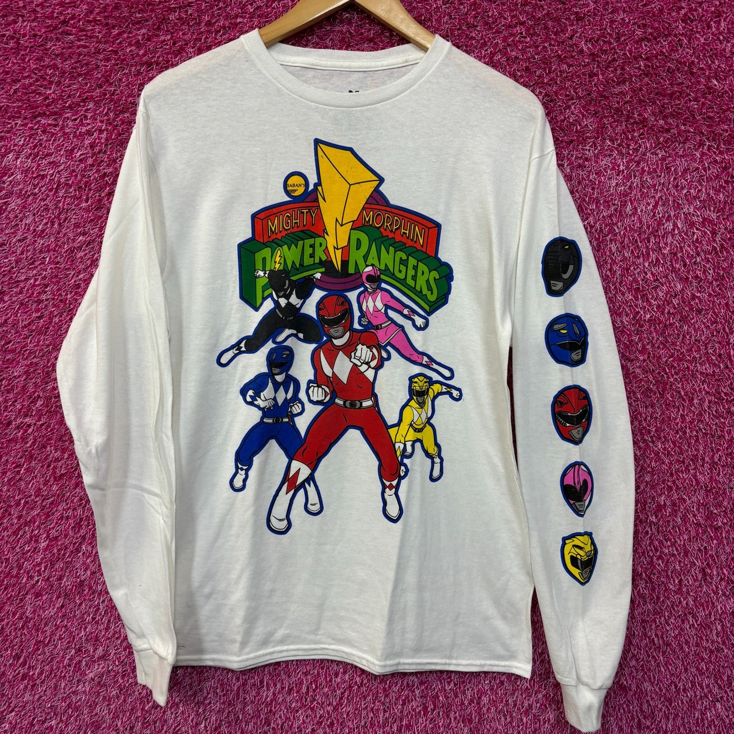 Mighty morphing power rangers long sleeve tshirt size small