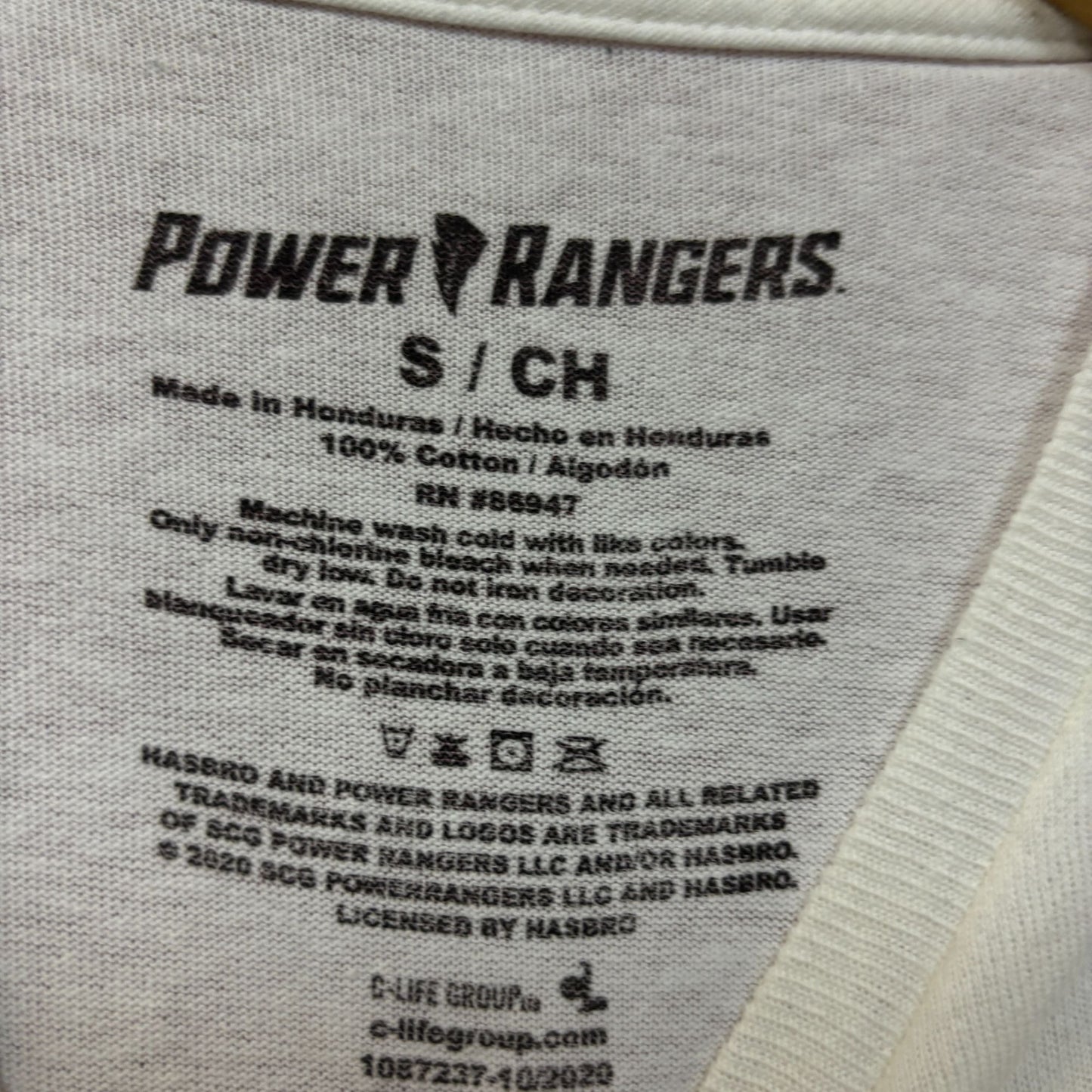 Mighty morphing power rangers long sleeve tshirt size small