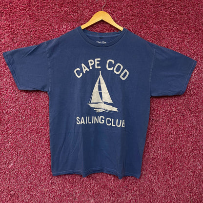 Cape Cod Sailing Club Sailboat Graphic T-Shirt Large