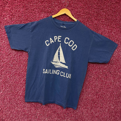 Cape Cod Sailing Club Sailboat Graphic T-Shirt Large