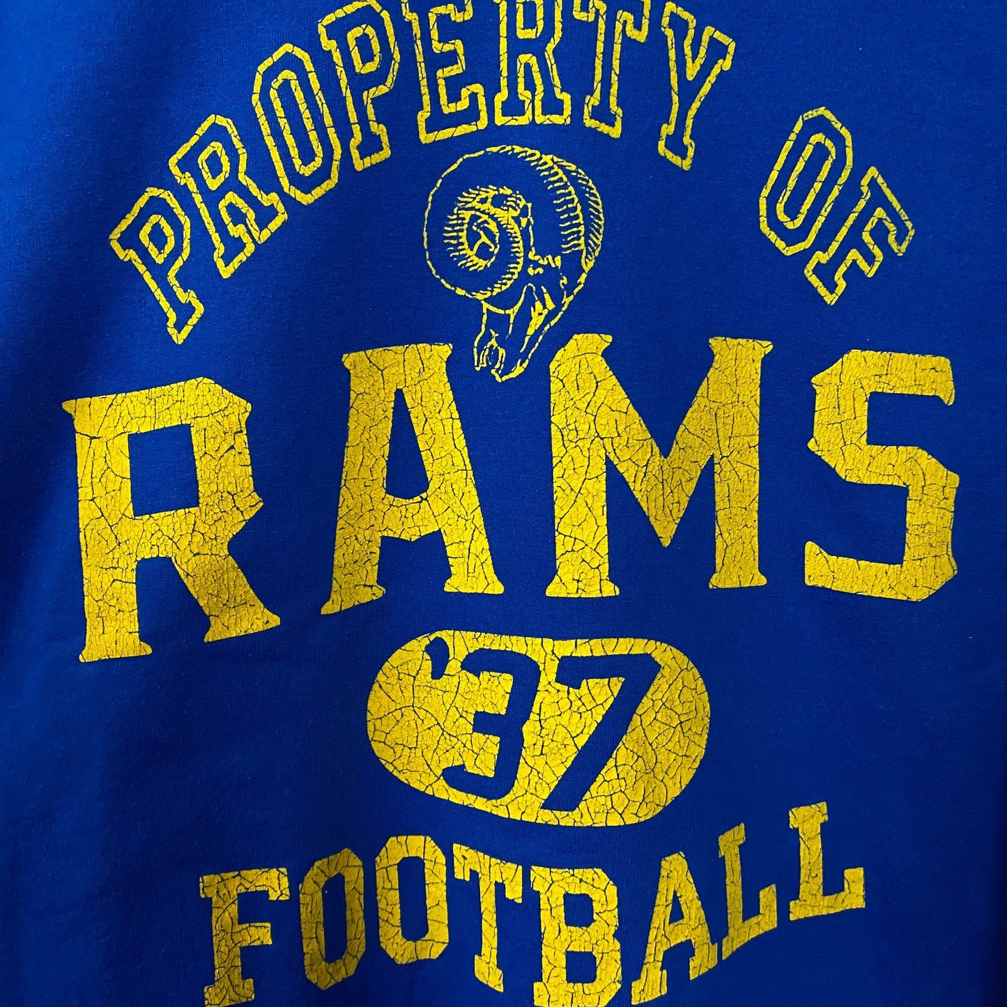 Junk Food Clothing Los Angeles Rams NFL Crewneck Sweatshirt Small
