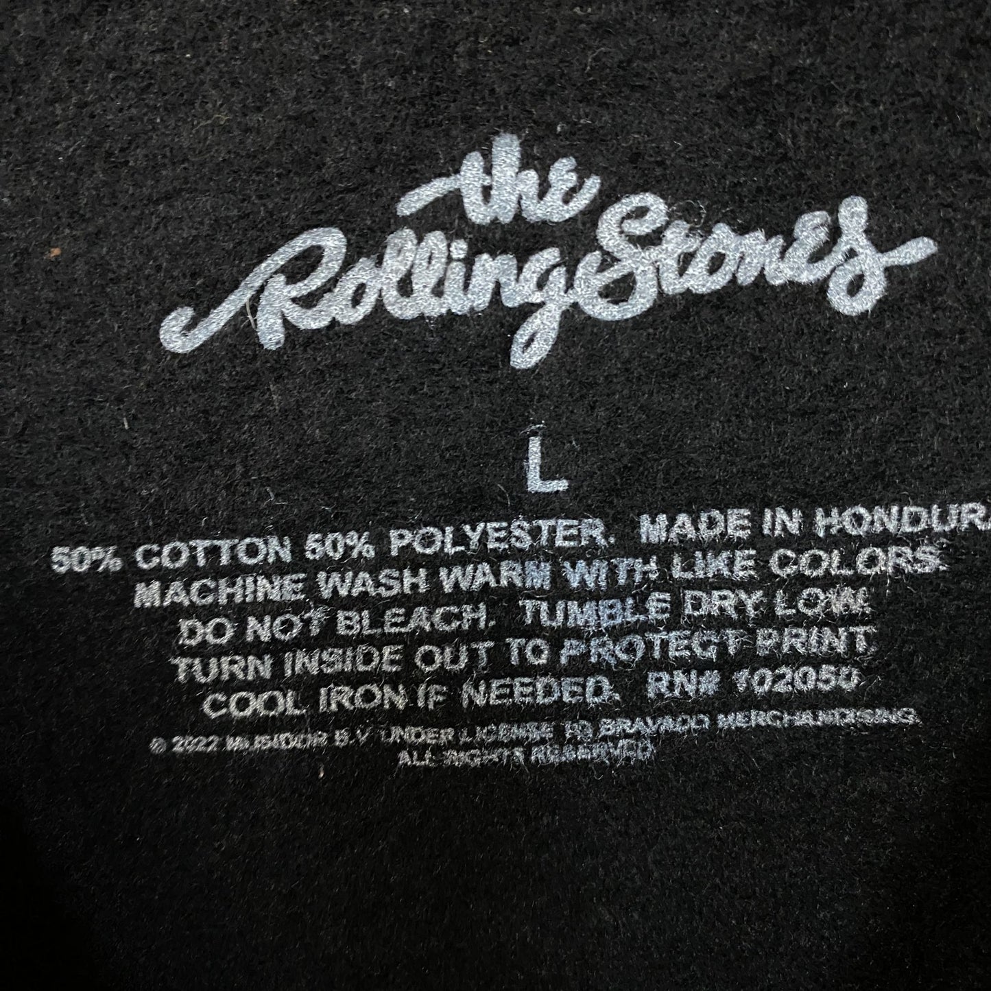 The Rolling Stones Hot Lips Rock Band Sweatshirt Large