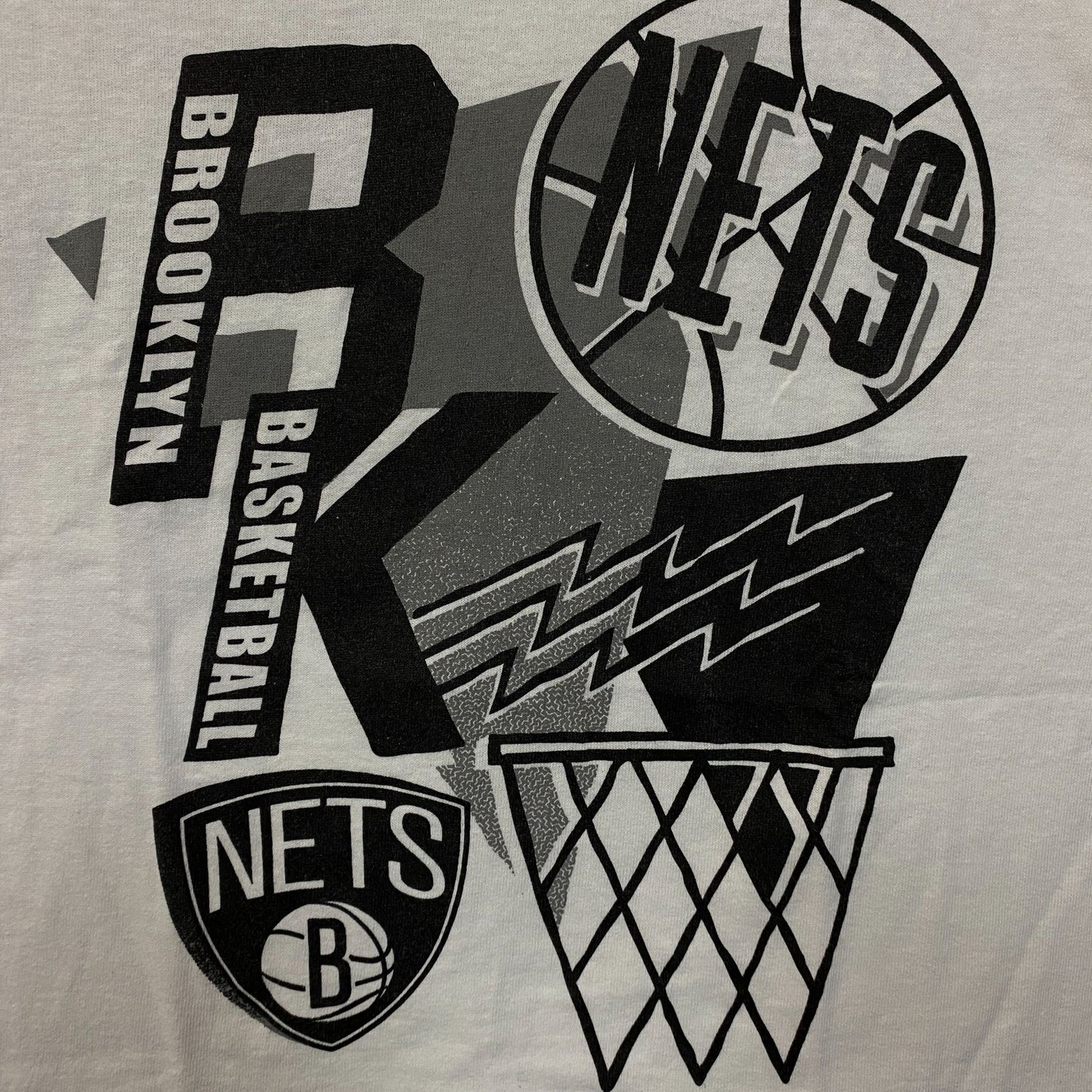 Brooklyn Nets 90s Style crop top size Medium