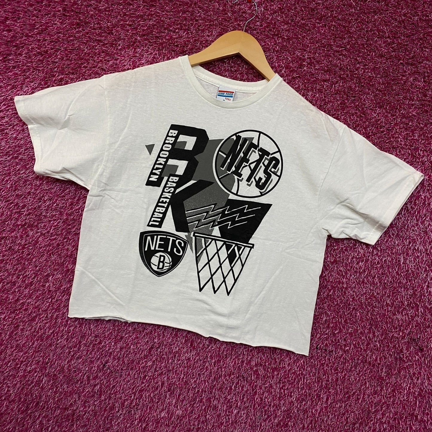 Brooklyn Nets 90s Style crop top size Medium