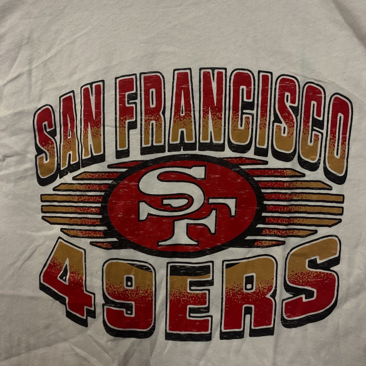 Junk Food Clothing NFL San Francisco 49ers Football Cropped Sleeveless T-Shirt 2XL