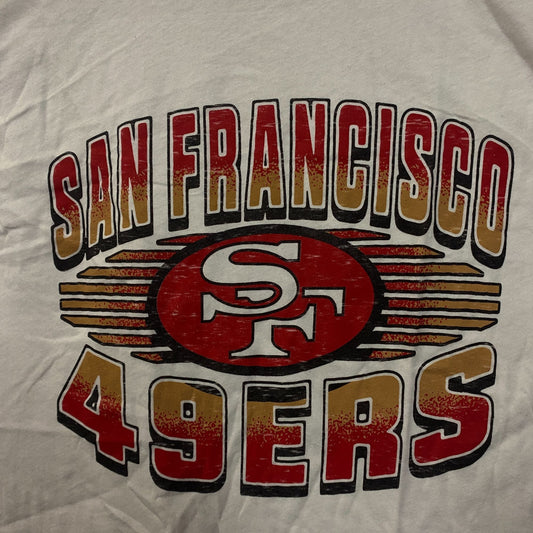 Junk Food Clothing NFL San Francisco 49ers Football Cropped Sleeveless T-Shirt 2XL