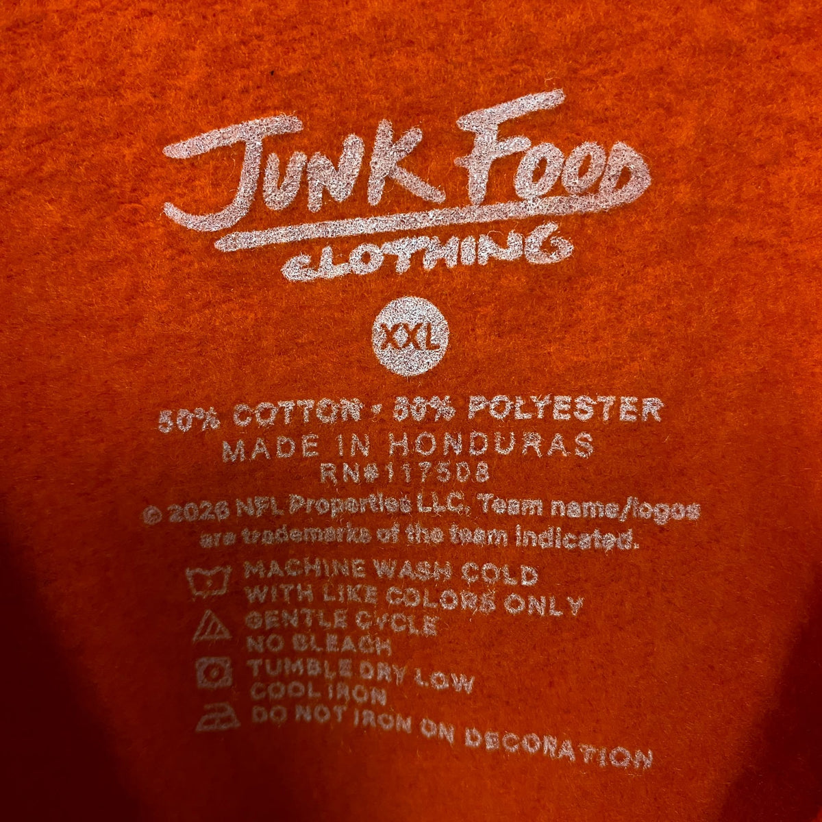 Junk Food Clothing NFL Cincinnati Bengals Helmet Flea Market Crew Fleece Sweatshirt 2XL