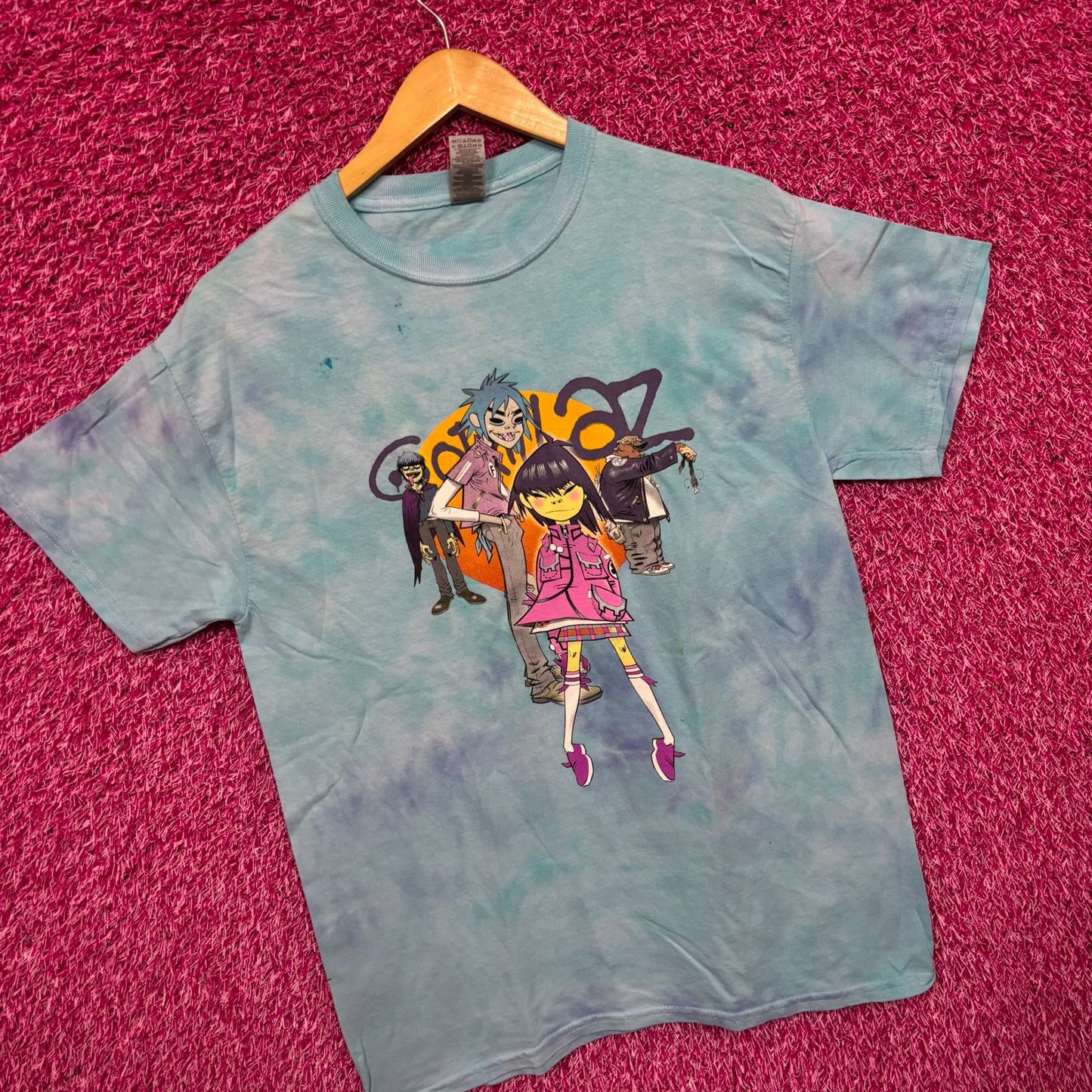 The Gorillaz Phase 1 Celebrity Take Down Rock Tie Dye M