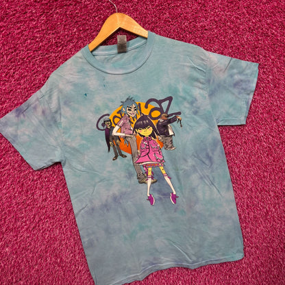 The Gorillaz Phase 1 Celebrity Take Down Rock Tie Dye M
