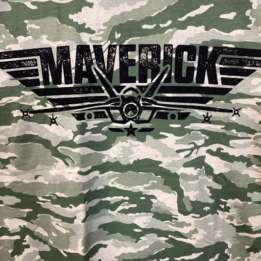 Top Gun Maverick Movie Promo Camo Pattern T-Shirt Size XL