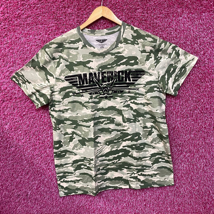 Top Gun Maverick Movie Promo Camo Pattern T-Shirt Size XL