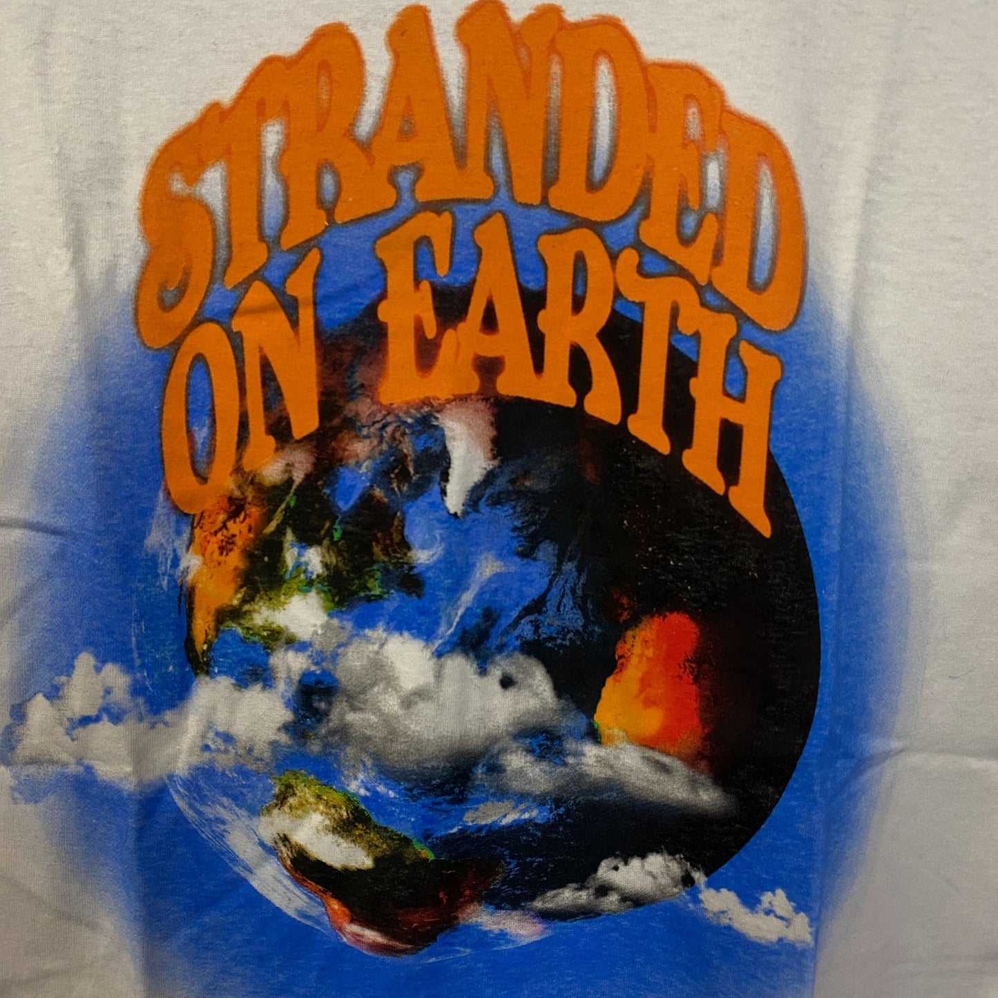 MNML "Stranded on Earth" Retro Style Graphic T-Shirt Small