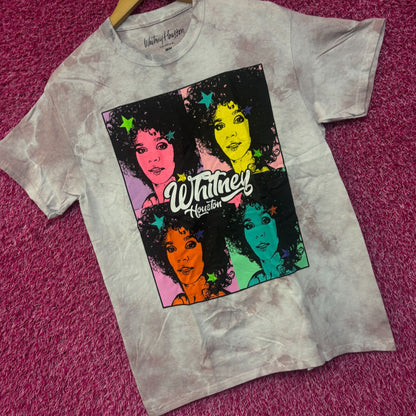 Whitney Houston Wanna Dance wit Somebody Dance Pop Tie Dye M