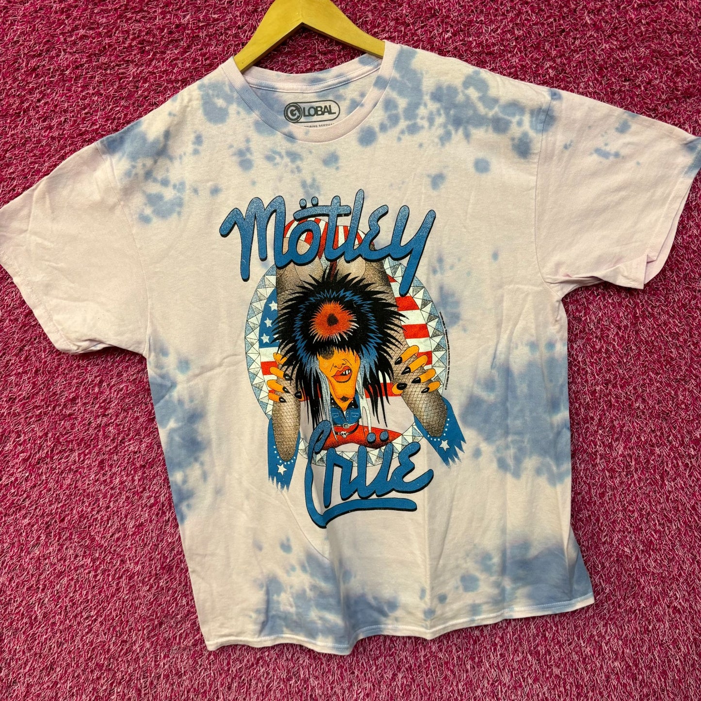 Motley Crue Girl Girls Girls Animated Heavy Metal Tie Dye XL