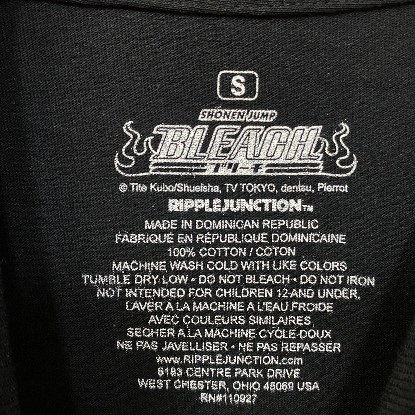 Bleach Ichigo Kurosaki Shinigami Daikou- Substitute Soul Reaper Anime T-Shirt Small