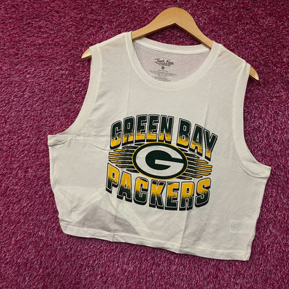 Junk Food NFL Green Bay Packers Cropped Sleeveless T-Shirt 2XL