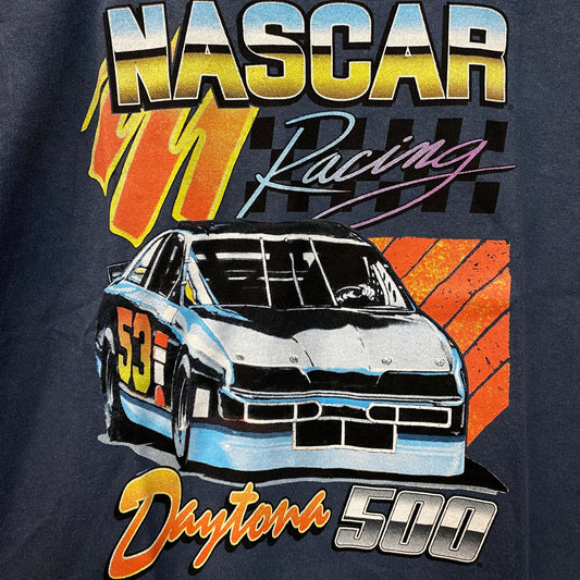 Aeropostale NASCAR Daytona 500 Vintage-Style Race Car Graphic Kids T-Shirt Large