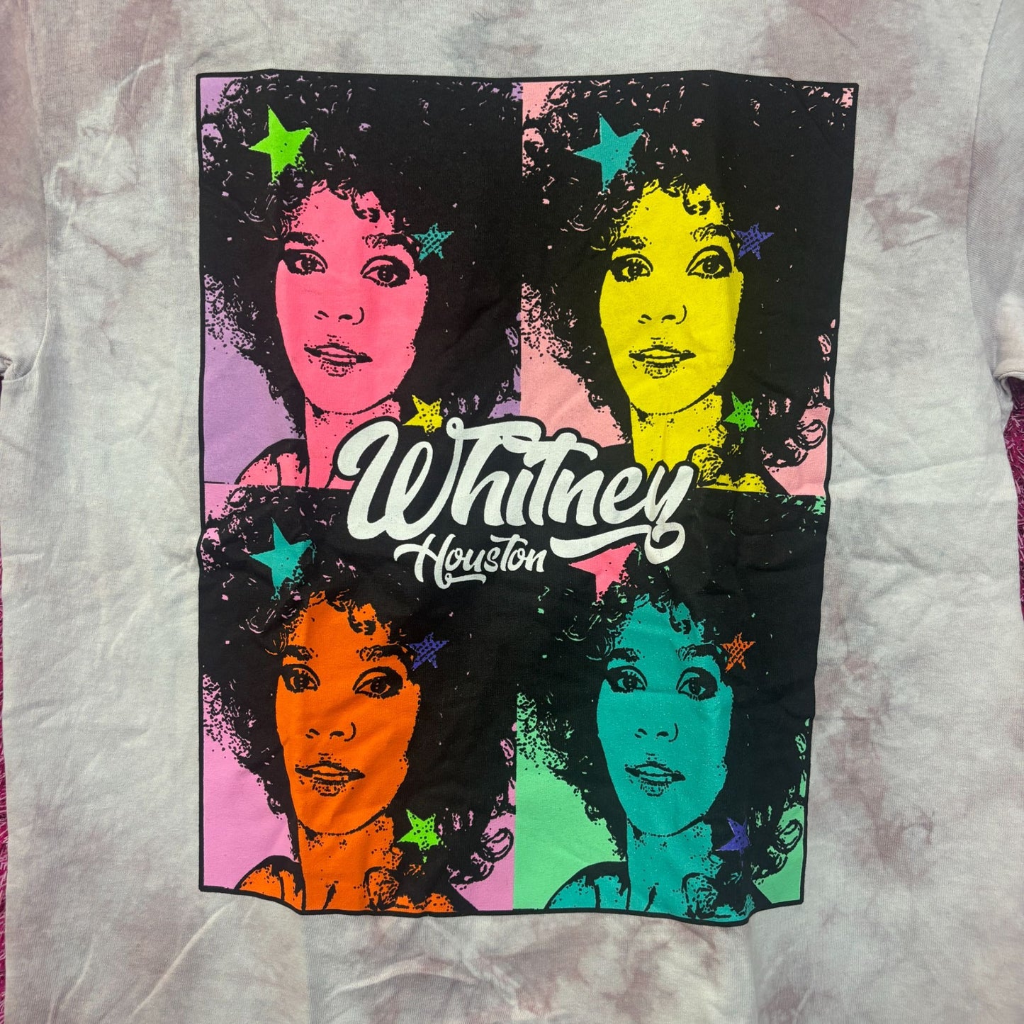 Whitney Houston Wanna Dance wit Somebody Dance Pop Tie Dye M