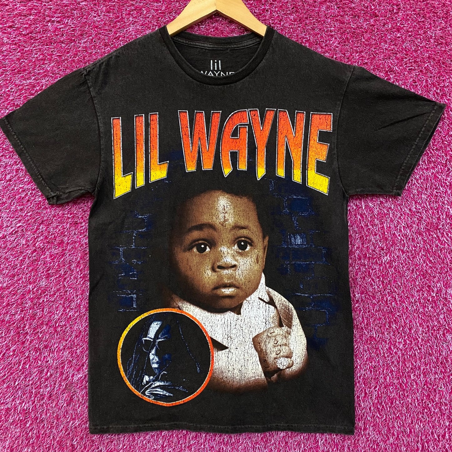 Lil Wayne Tha Carter III Double Sided Tracklist T-shirt size Medium