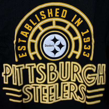 Junk Food Clothing Pittsburgh Steelers Kickoff Crew Shirt Small