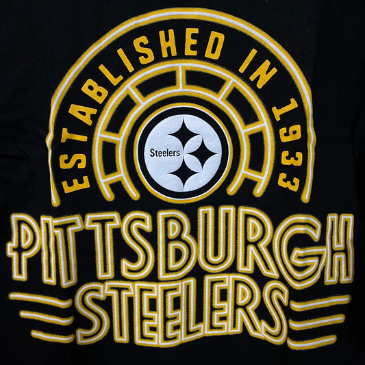 Junk Food Clothing Pittsburgh Steelers Kickoff Crew Shirt Small