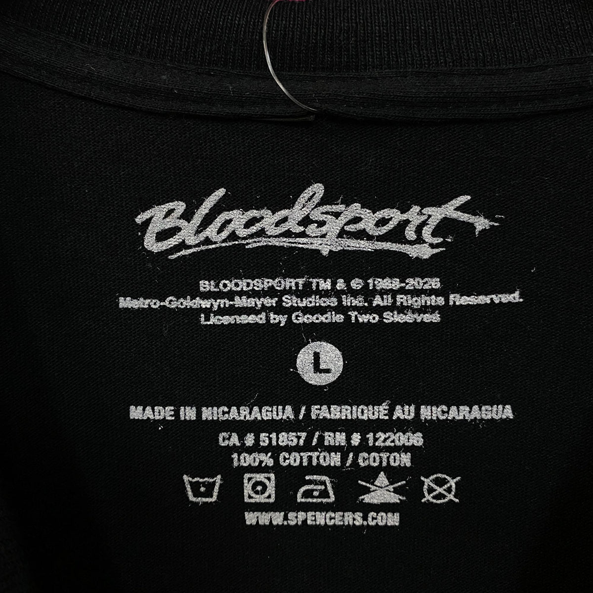Bloodsport Flying Dropkick Retro Poster Graphic T-Shirt Large