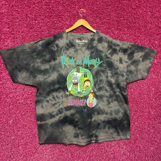 Rick and Morty With Summer tie dye tshirt size 3XL