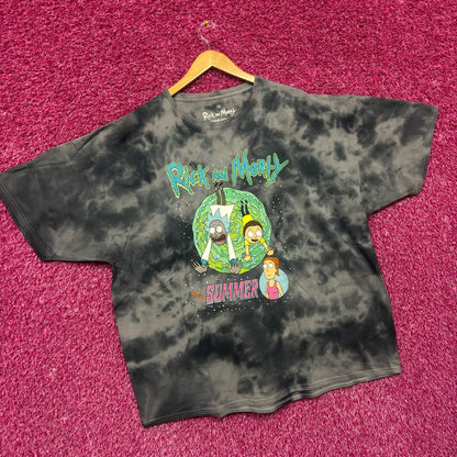 Rick and Morty With Summer tie dye tshirt size 3XL