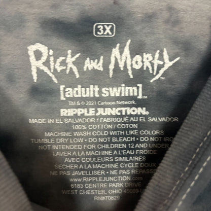 Rick and Morty With Summer tie dye tshirt size 3XL