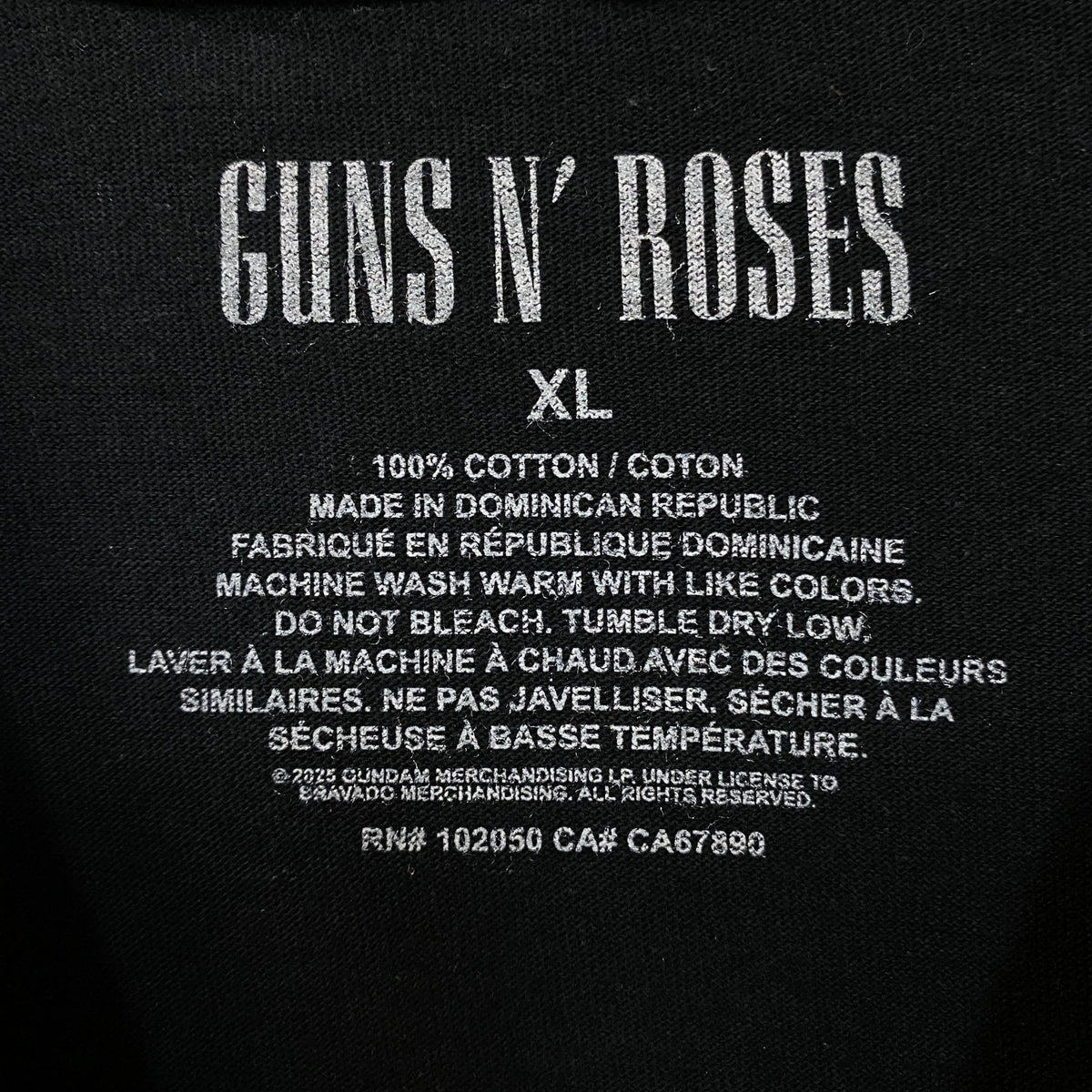 GunsN'Roses Appetite for Destruction Tshirt size XL