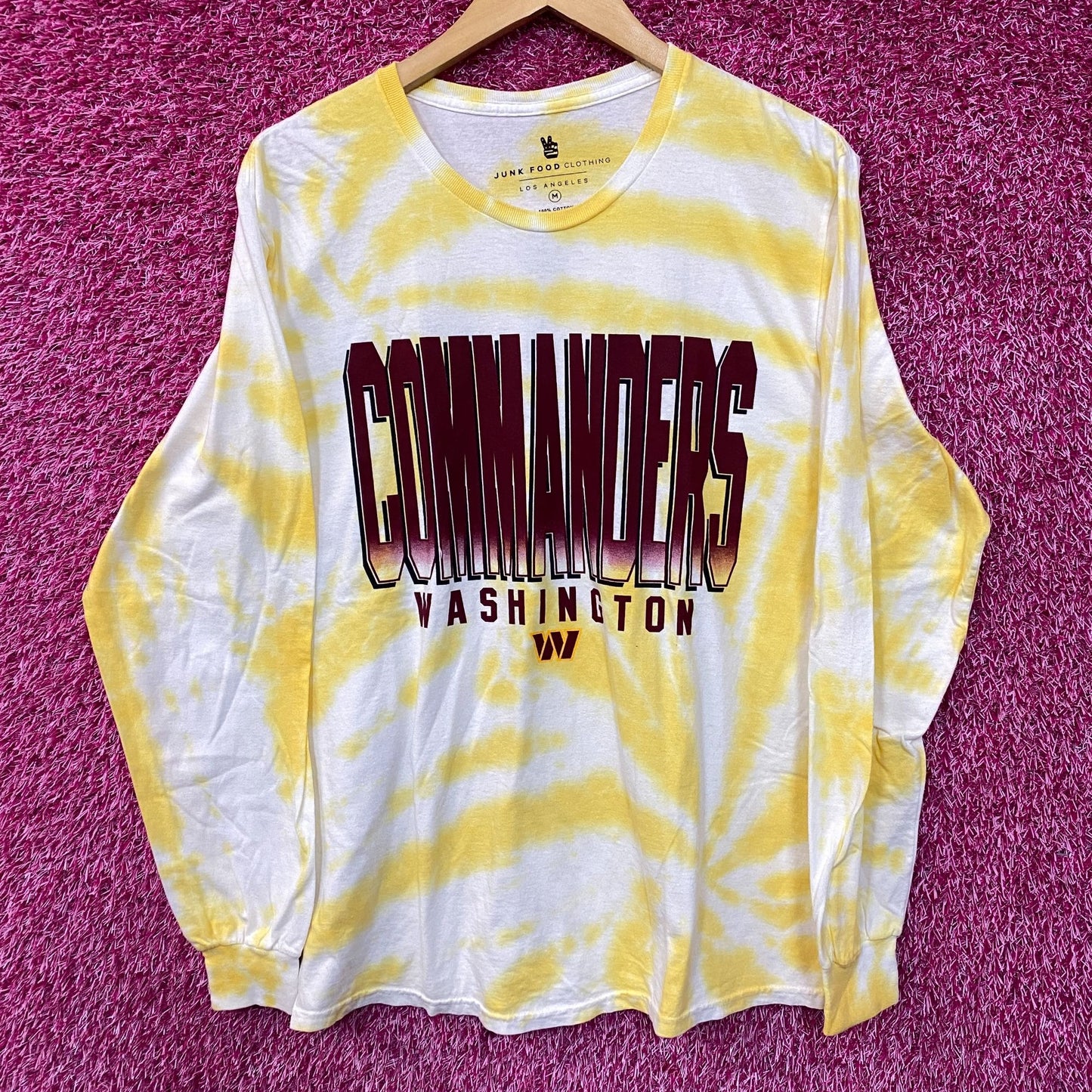 NFL AFC Washington Commanders Tie-Dye long Sleeve Shirt Medium