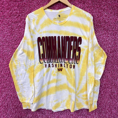 NFL AFC Washington Commanders Tie-Dye long Sleeve Shirt Medium