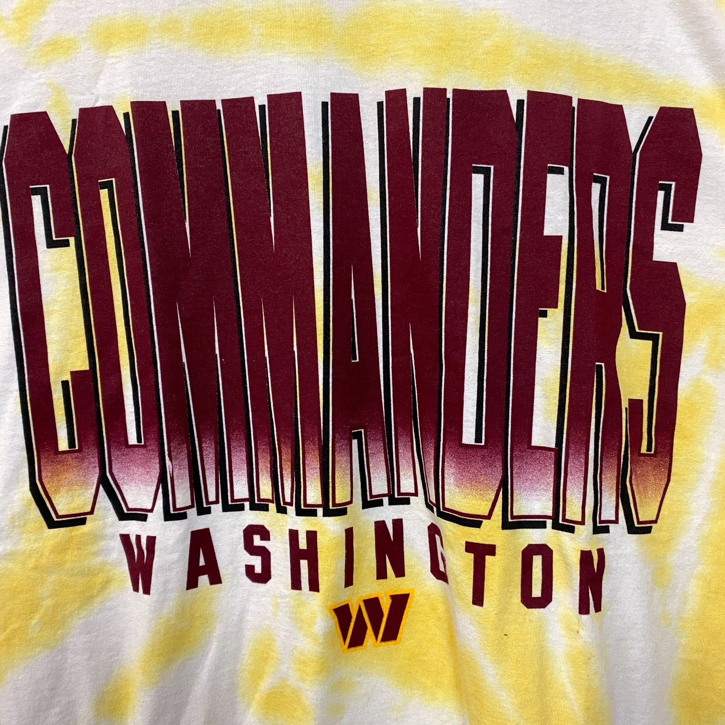 NFL AFC Washington Commanders Tie-Dye long Sleeve Shirt Medium