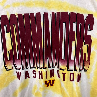 NFL AFC Washington Commanders Tie-Dye long Sleeve Shirt Medium