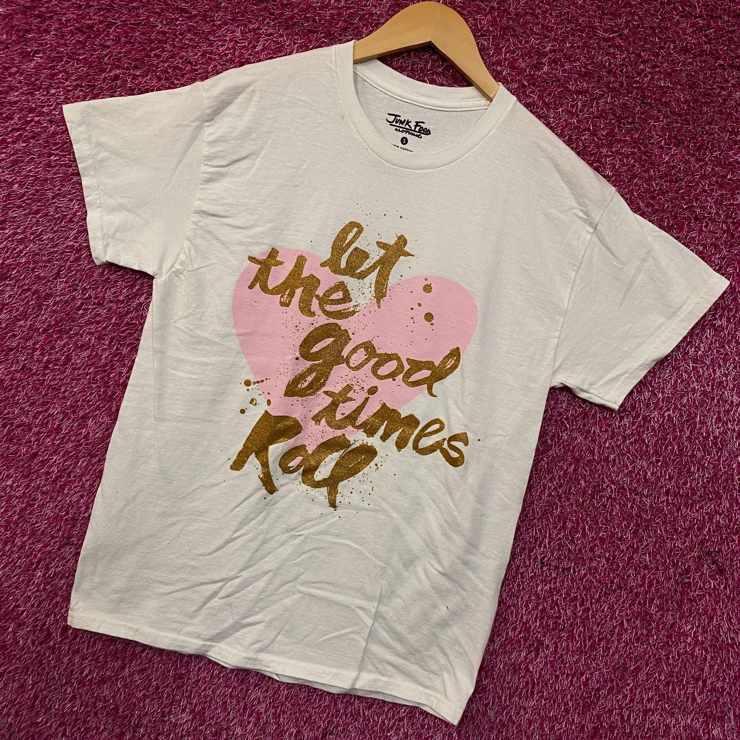 Junk Food Clothing "Let the Good Times Roll" Graphic T-Shirt Small