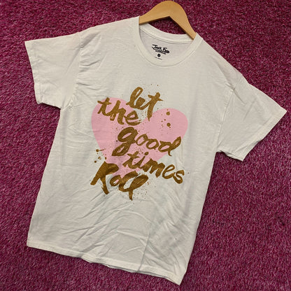 Junk Food Clothing "Let the Good Times Roll" Graphic T-Shirt Small