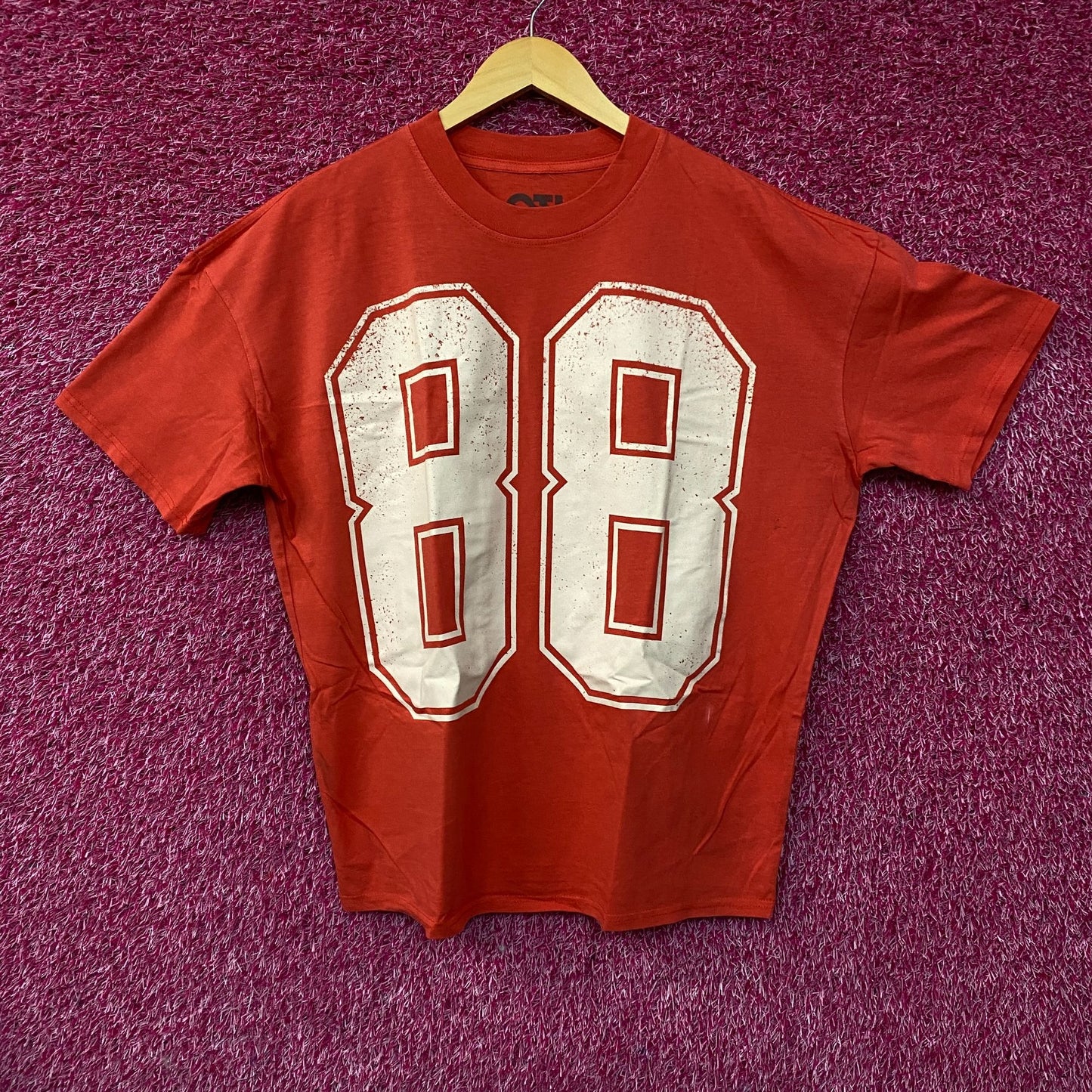 88 Jersey Style Oversized Graphic T-Shirt Small