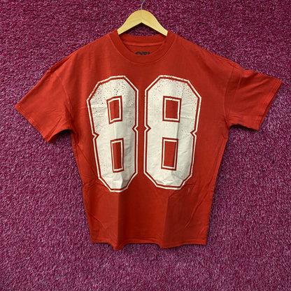 88 Jersey Style Oversized Graphic T-Shirt Small