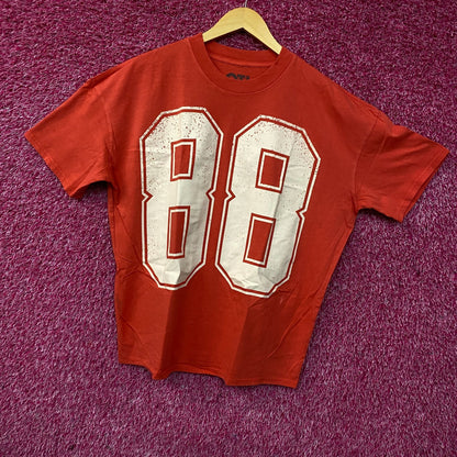 88 Jersey Style Oversized Graphic T-Shirt Small