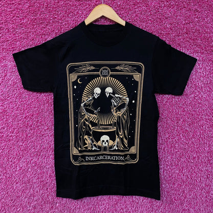 Inkcarceration Skeleton Tarot Card 2018 Rock Festival Tee S