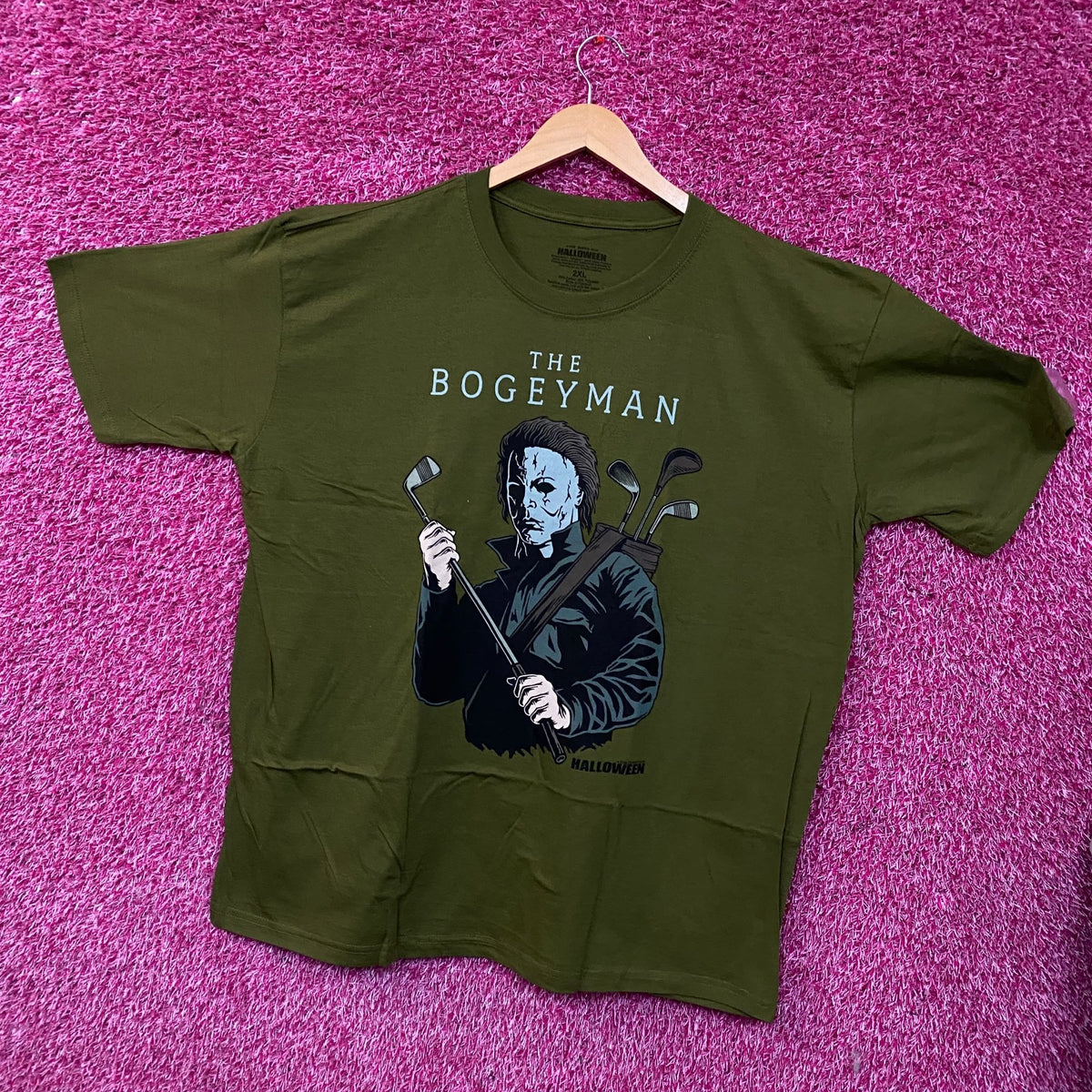"The Bogeyman" Michael Myers Golf Halloween T-Shirt 2XL