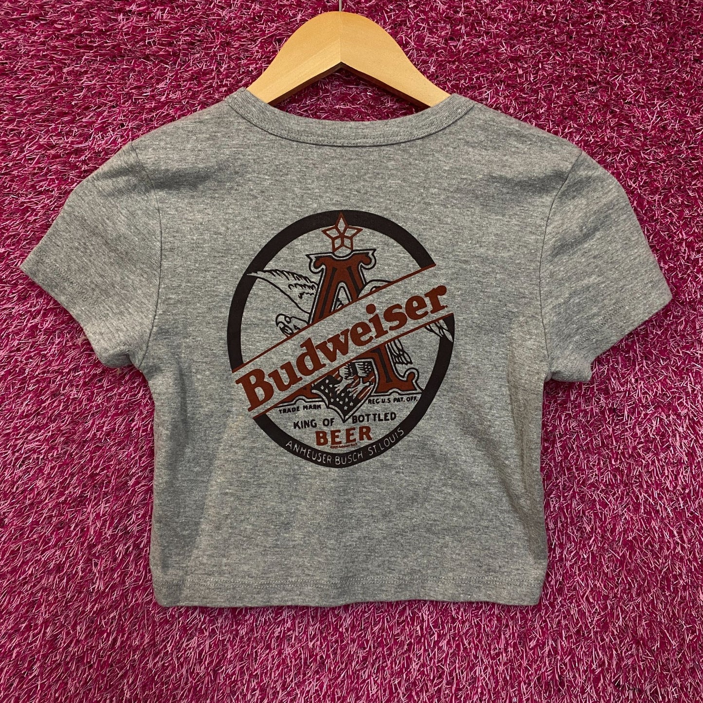 Junk Food Clothing Women's Budweiser Anheuser Busch Baby Crop Tee XS