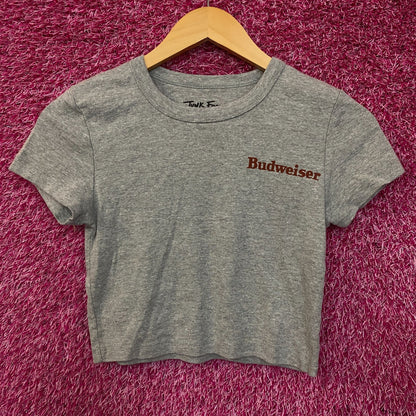 Junk Food Clothing Women's Budweiser Anheuser Busch Baby Crop Tee XS