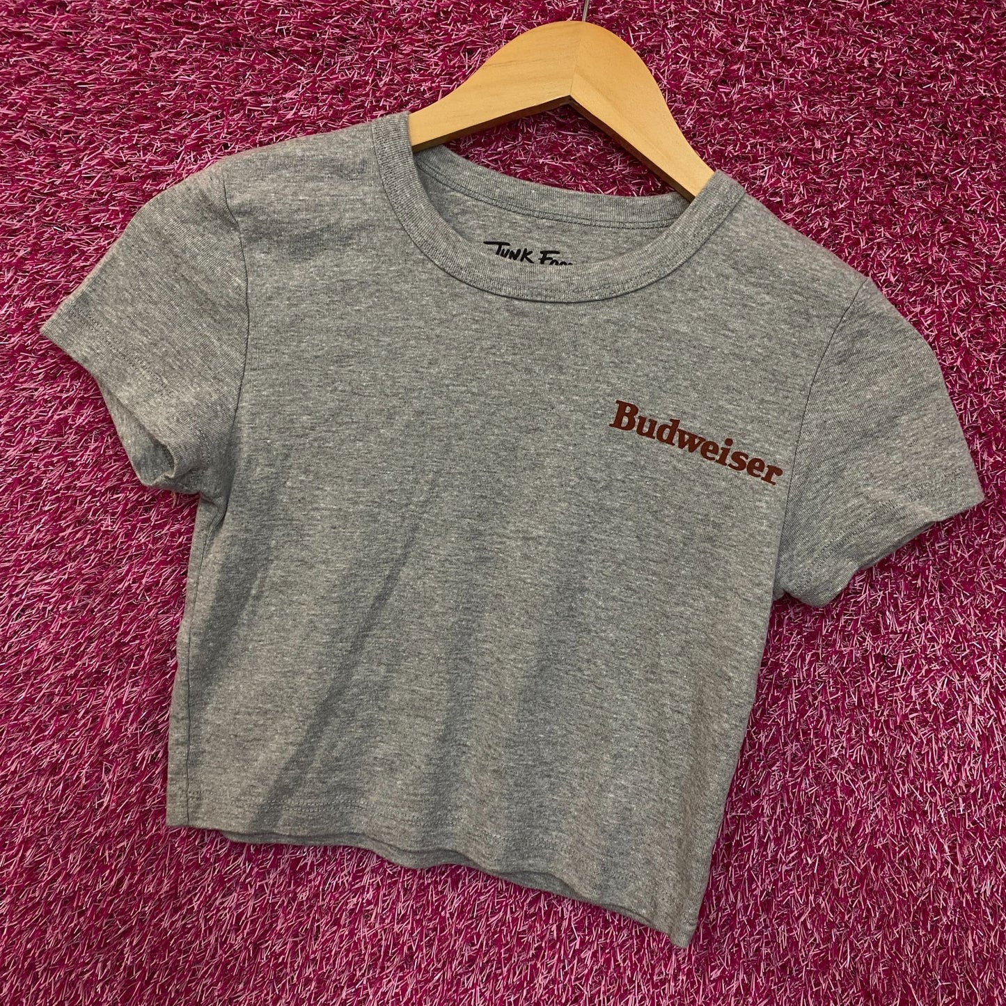 Junk Food Clothing Women's Budweiser Anheuser Busch Baby Crop Tee XS